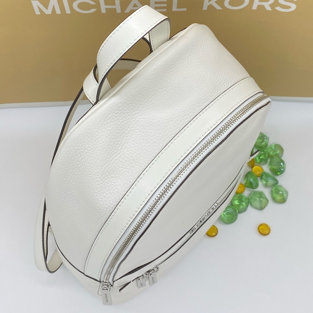 MICHAEL KORS KENLY LARGE BACKPACK OPTIC WHITE - Picture 6 of 16
